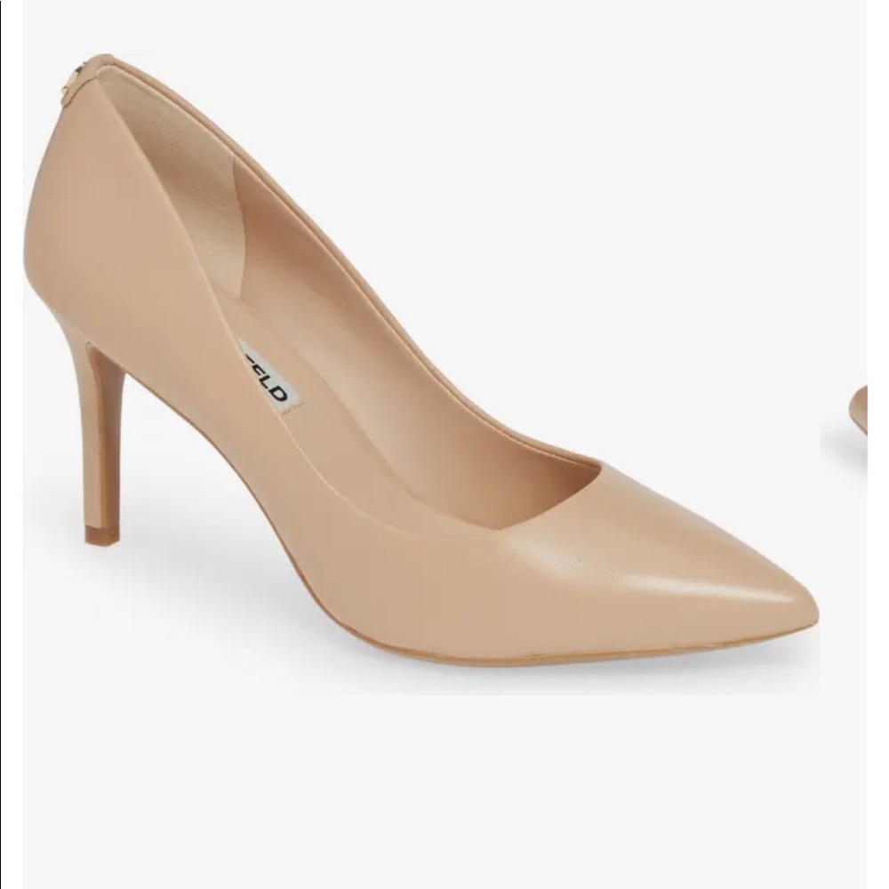 NEVER WORN! Nude Karl Lagerfeld pumps